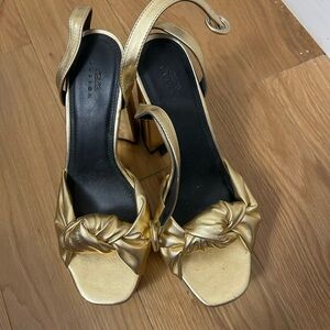Gold Knot Detail Heels